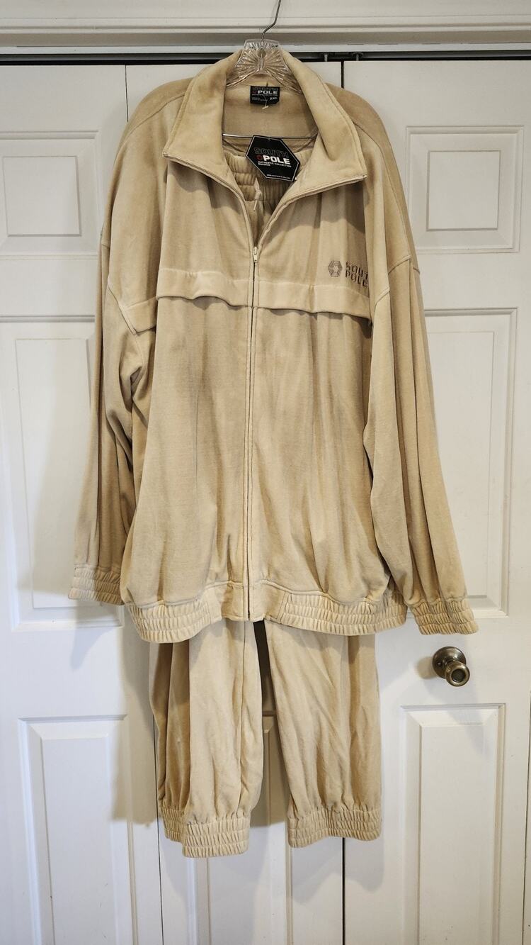 VTG Southpole Authentic Collection Velour 5XL Tracksuit Set Jacket & Pants #516